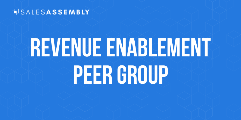 Revenue Enablement Peer Group